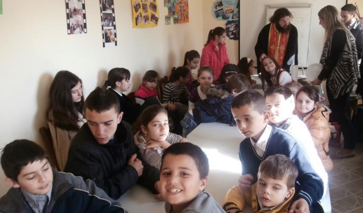 Κοπή πίτας με τα παιδιά του Αγ. Νεκταρίου